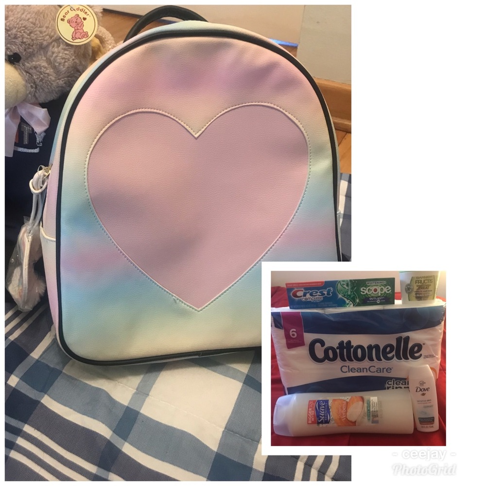 ❌SOLD❌BETSEY JOHNSON BACKPACK WITH RAINBOW HEART